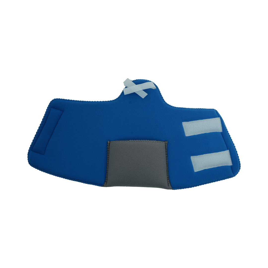 Blue and gray Dorsi-Flexion MPO accessory kit with white straps, made in the USA, best orthopedic braces by RCAI for B2B.