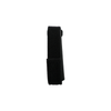 Black dorsal carpal tunnel splint accessory strap, soft fabric with hook-and-loop closure, made in the USA, RCAI, B2B.
