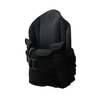 Black lumbar sacral orthotic brace with adjustable straps and cushioned interior, made in the USA by RCAI, top choice for.