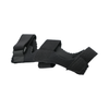 Black universal wrist thumb support brace with adjustable straps and padding, made in the USA by RCAI, ideal for pain relief .