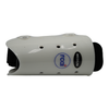 White rigid humeral fracture brace with ventilation holes, adjustable black straps, medium size label, made in the USA, rcai .