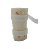 Pediatric forearm fracture orthosis in beige plastic with two adjustable white straps, made in the USA, best orthopedic.