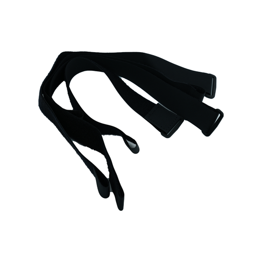 Black adjustable pediatric knee brace straps with hook and loop fasteners, made in the USA, RCAI, B2B orthopedics wholesale, .