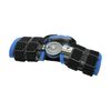 Blue and black Ratchet POP Arm Brace by RCAI with metal hinge and adjustable straps, made in the USA, best orthopedic braces .