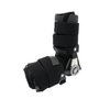 Black RCAI adjustable universal arm brace with padded straps, metal hinge, labeled made in the USA, designed for durable.