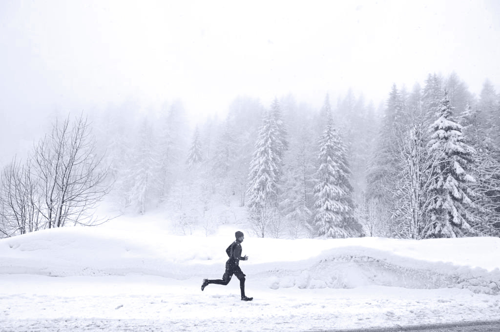 Getty Images Comp Solo Man Running Outdoors Winter