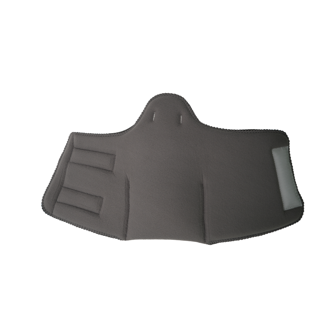 Gray contoured orthopedic brace with adjustable straps, made in the USA by RCAI, suitable for B2B orthopedics wholesale, one .