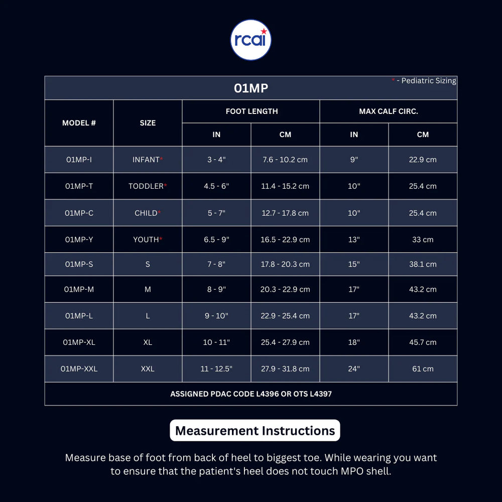 Sizing Chart