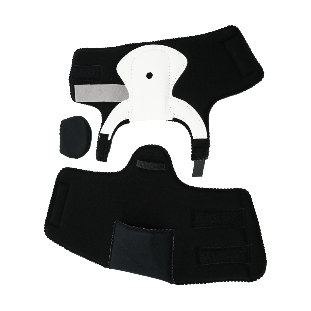 Black and white MPO 2000 Active Accessory Kit orthopedic brace with adjustable straps, made in the USA, designed for B2B.