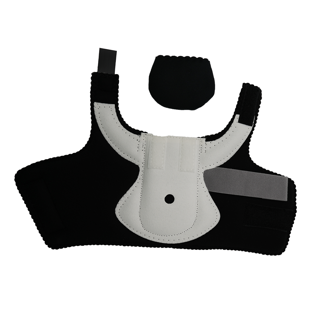 Black and white MPO 2000 Active Accessory Kit orthopedic brace with adjustable straps, made in the USA, designed for b2b.