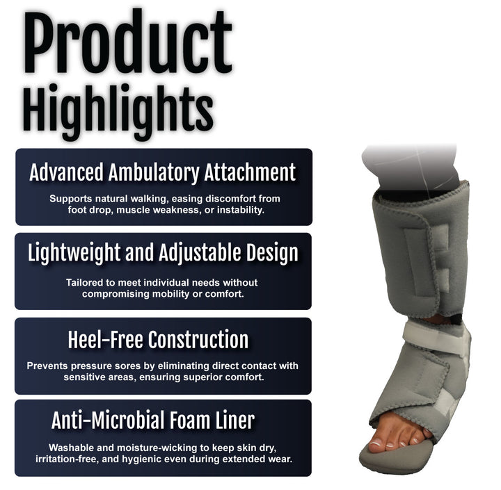 RCAI Ankle Foot Orthosis (AFO) - Corrxit with Ambulatory Attachment