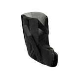 Black soft heel suspension boot with adjustable straps and gray inner lining, made in the USA, best orthopedic brace for b2b .