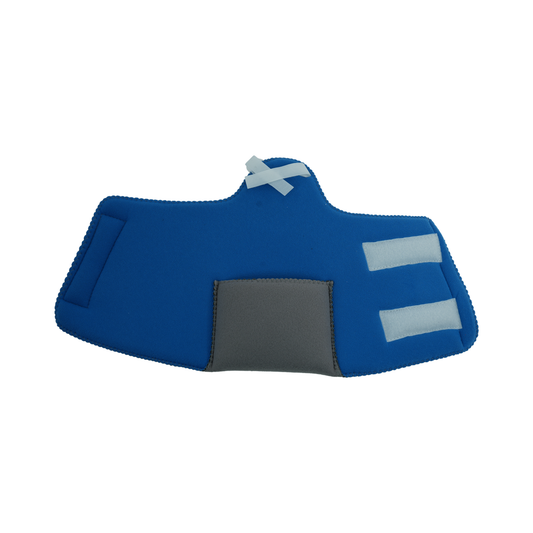 Blue and gray Dorsi-Flexion MPO accessory kit with white straps, made in the USA, best orthopedic braces by RCAI for B2B.