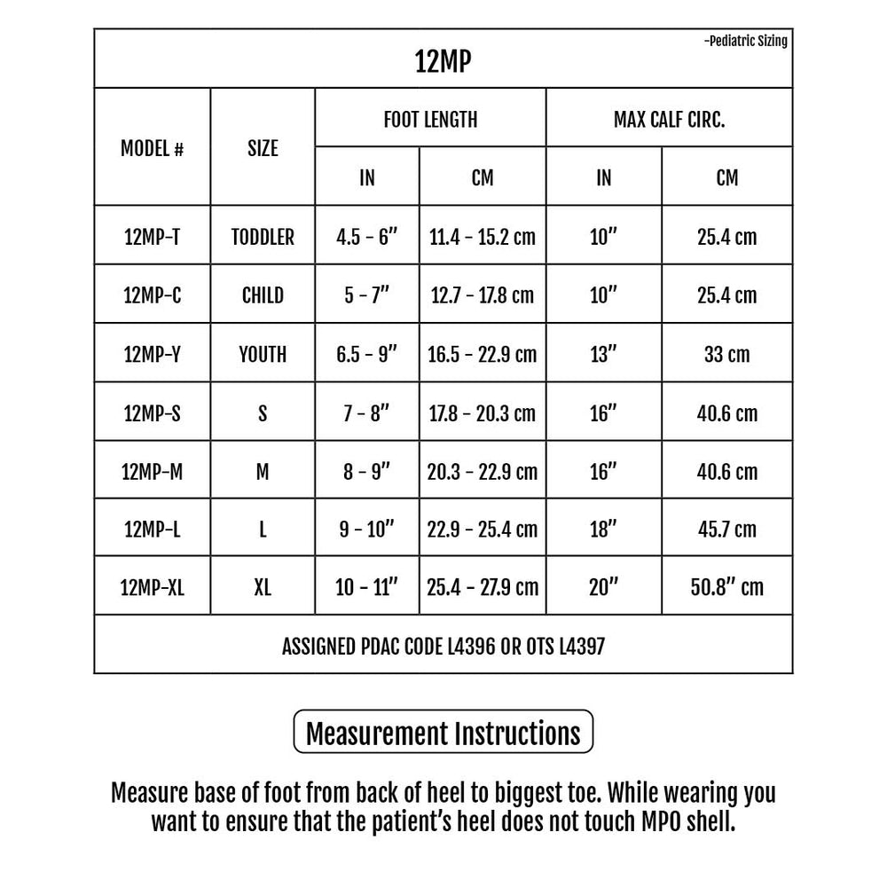 Sizing Chart