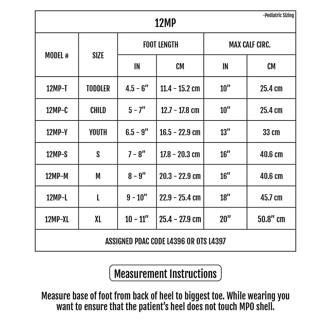 Sizing Chart