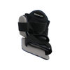 Gray and black Opponent Hand Orthosis by RCAI with adjustable Velcro straps, labeled Medium Left, designed for hand support.
