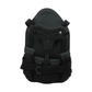 Black Short Front TLSO orthopedic back brace with adjustable padded straps and metal support hinges, made in the USA, best.