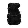 Black Short Front TLSO orthopedic brace with adjustable straps and padded support, made in the USA, RCAI, ideal for B2B.