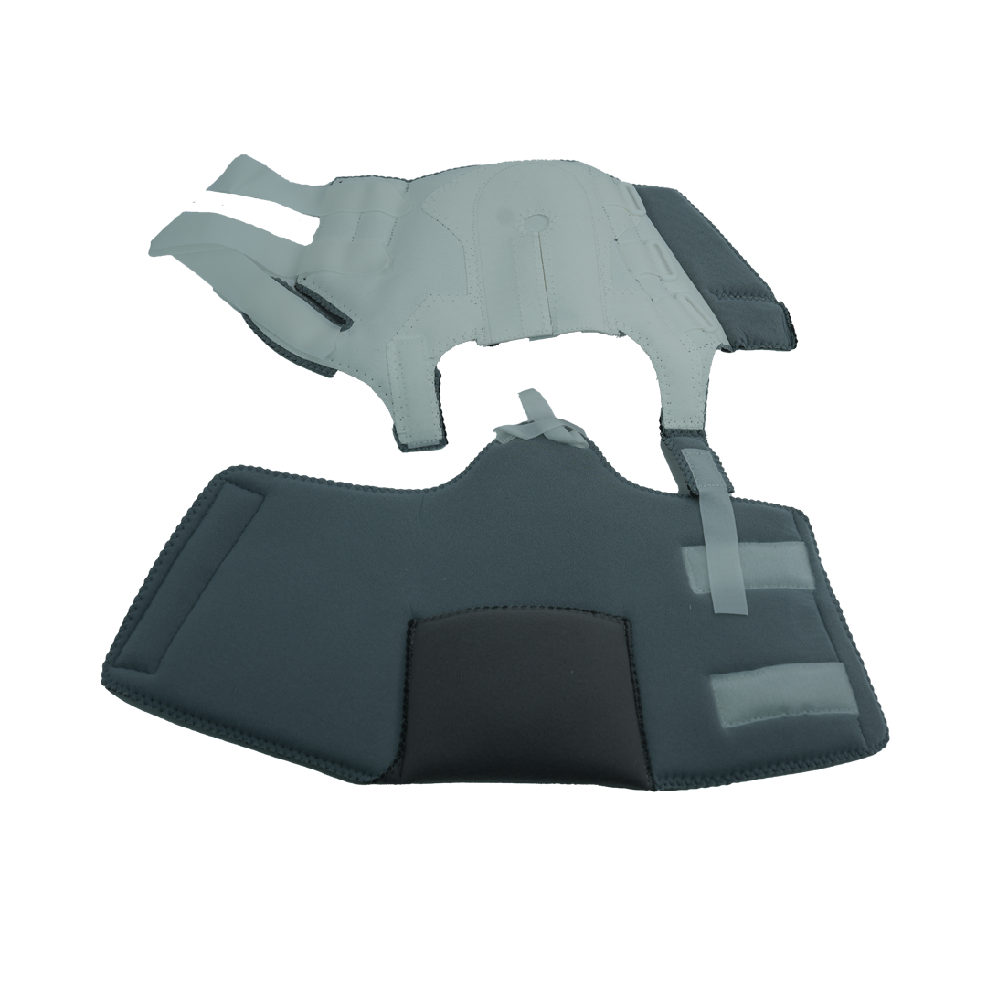 Phase II Multi Podus System Accessory Kit with adjustable gray straps and padded support sections, made in the USA, rcai,.