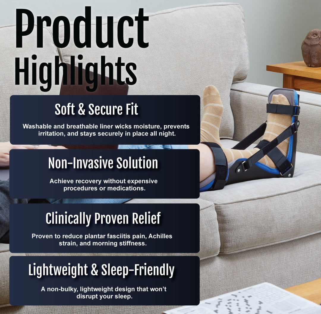 RCAI Plantar Fasciitis Night Splint–Pain-Free Morning & Proven Relief