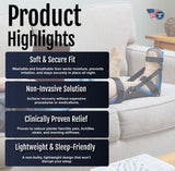 RCAI plantar fasciitis night splint in beige and black with adjustable straps, cushioned calf support, labeled best.
