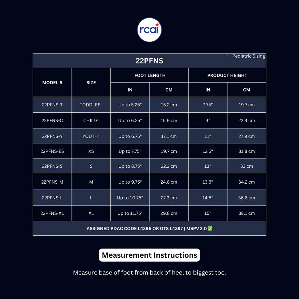 Sizing Chart