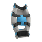 Blue and gray Premier Elbow Orthosis brace with adjustable black straps, made in the USA, best orthopedic braces, RCAI, B2B.