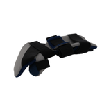 RCAI geriatric hand orthosis in black and blue with adjustable straps, made in the USA, best orthopedic brace for B2B.