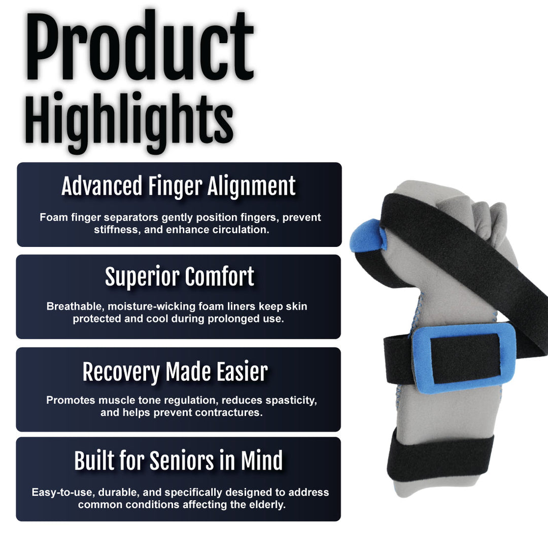 RCAI Geriatric Hand Orthosis with Finger Separators