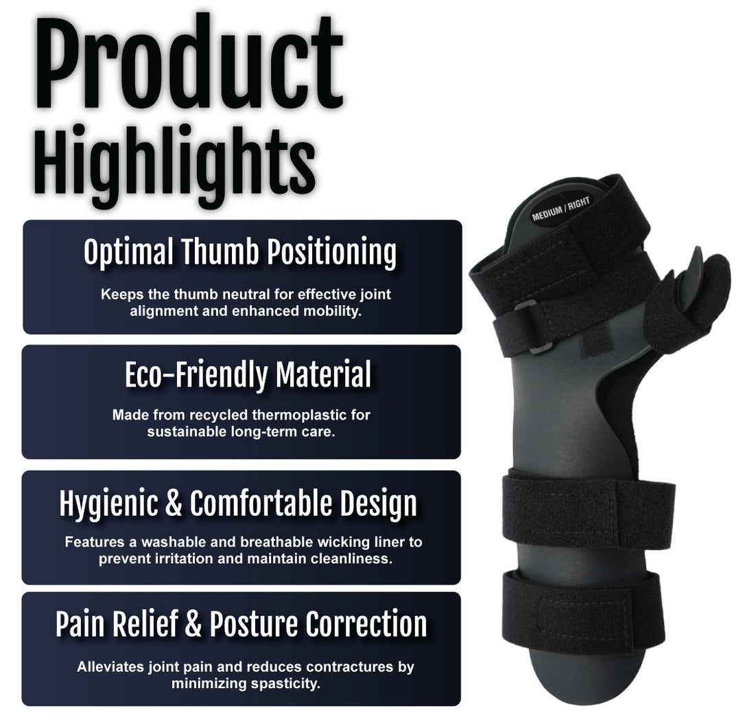 Neutral Thumb Resting Hand Orthosis | Finger Seperators