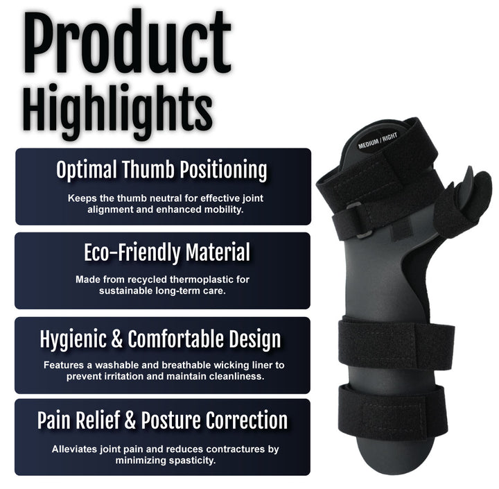 Neutral Thumb Resting Hand Orthosis | Finger Seperators