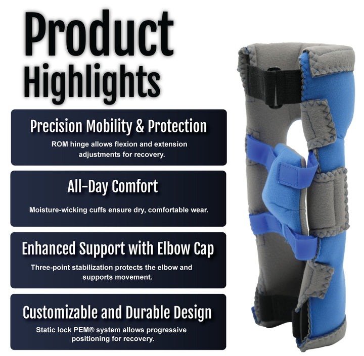 RCAI Respond ROM Elbow Orthosis–Adjustable Brace for Precision Control