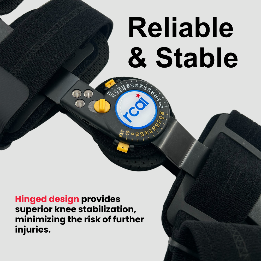 RCAI Post-Operative ROM Knee Brace – Adjustable Support for Recovery