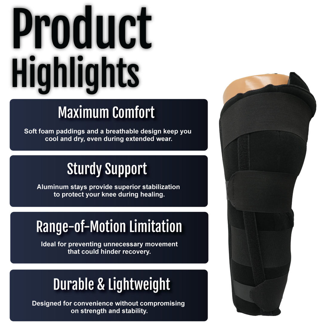 RCAI Single Panel Knee Immobilizer | Comfortable Post-Surgery Support