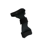Black RCAI wrist drop orthosis with universal cuff and adjustable straps, made in the USA, best orthopedic braces for B2B.