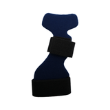 Navy blue dorsal carpal tunnel splint with black adjustable straps, made in the USA, best orthopedic braces by RCAI for B2B.