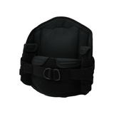 Black RCAI LSO Short Front orthopedic brace with padded support and adjustable straps, made in the USA, ideal for B2B.