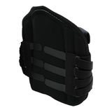 Black RCAI LSO Short Front orthopedic brace with adjustable straps and secure hook-and-loop closures, made in the USA, ideal .