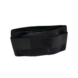 Black RCAI Basic Lumbar Sacral Orthosis back brace with adjustable straps, made in the USA, top choice for B2B orthopedics.