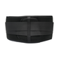 Black RCAI Basic Lumbar Sacral Orthosis with adjustable elastic straps, made in the USA, best orthopedic braces for B2B.