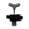 Black and grey hyperextension orthosis brace with adjustable straps, designed for support, made in the USA, RCAI, best.