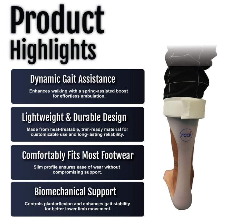 RCAI Leaf Spring Orthosis: Lightweight AFO for Foot Drop