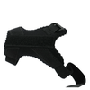 Black pediatric universal thumb support brace with adjustable Velcro straps and contoured design, made in the USA, RCAI,.