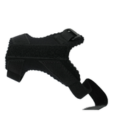 Black pediatric universal thumb support brace with adjustable Velcro straps, made in the USA, rcaib2b orthopedics wholesale, .