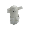 White over-the-shoulder humeral fracture brace with adjustable Velcro straps, breathable ventilation holes, made in the USA, .