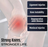Active knee brace supporting ligament injuries, knee instability, meniscal injuries, made in the USA, RCAI, B2B orthopedics.