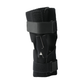 Black RCAI Deluxe Wrap Knee brace with adjustable straps and rigid side supports, made in the USA, top-quality B2B.