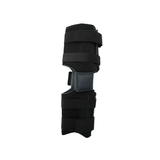 Black and gray Flex POP knee accessory brace with adjustable hook-and-loop straps, made in the USA, best orthopedic braces.