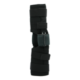 Black Flex POP Knee brace by RCAI with adjustable straps and padded support, made in the USA, best orthopedic braces for B2B .