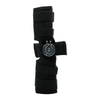 Black Flex POP Knee brace by RCAI with adjustable straps and dial, made in the USA, best orthopedic braces for B2B.